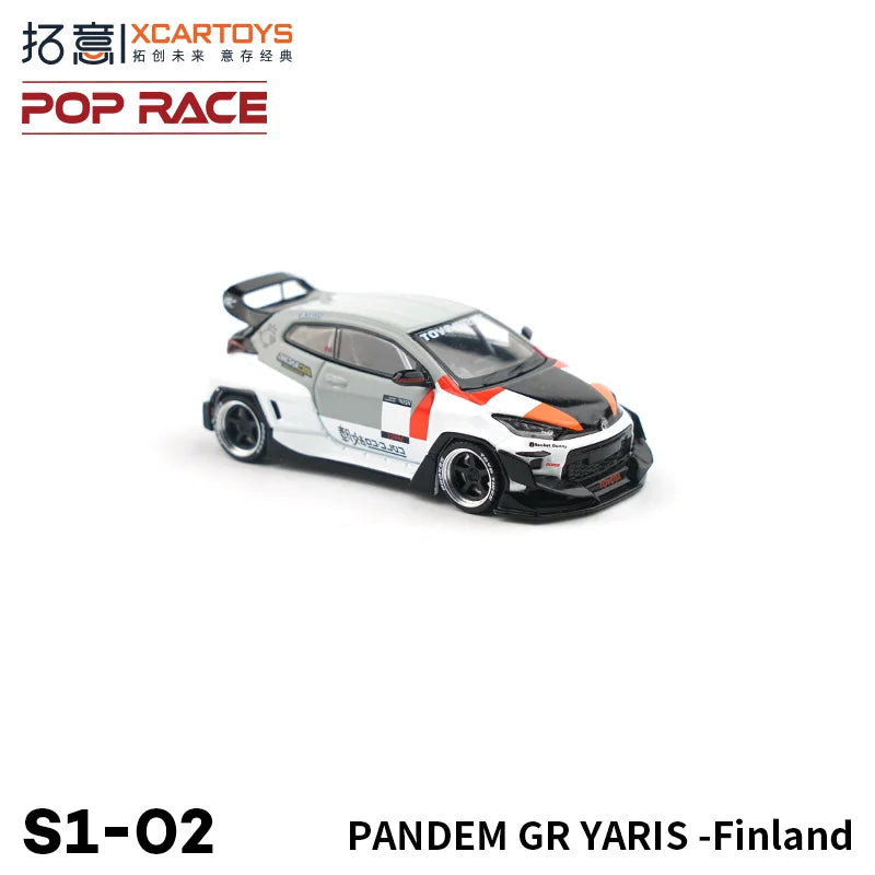 Pop Race XCARTOYS GR Yaris Custom Type 08 1 64 Metal 1:64 Diecast