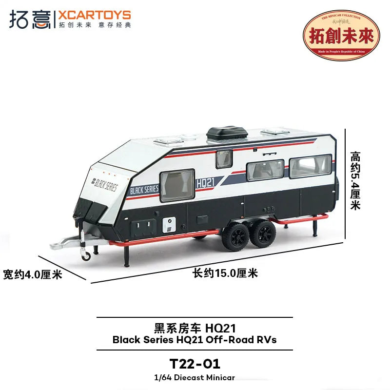 XCARTOYS Black Hq21 Off Road Rvs 1 64 Metal Plastic 1:64 Diecast