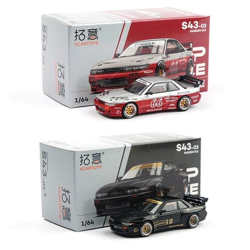 XCARTOYS Pop Race Pandem S13 1 64 Metal Plastic Parts S43 1:64 Diecast