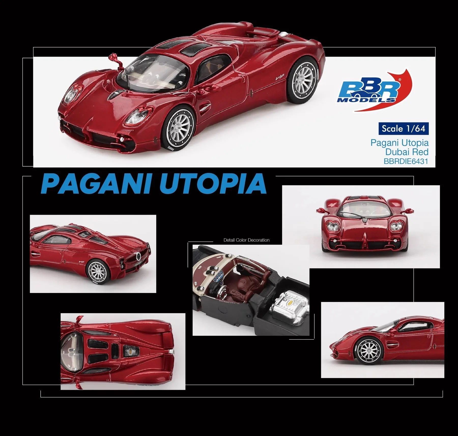BBR Daytona SP3 / 812 / MC12 1:64 Diecast