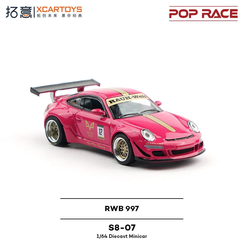 XCARTOYS Pop Race RWB 997 7 64 S8 1:64 Diecast