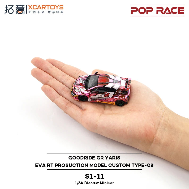 Pop Race XCARTOYS GR Yaris Custom Type 08 1 64 Metal 1:64 Diecast