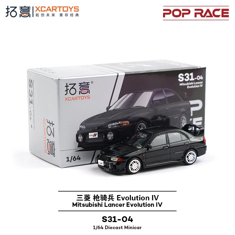 Pop Race XCARTOYS 1997 Lancer Evolution Iv 1 64 Metal Plastic 1:64 Diecast
