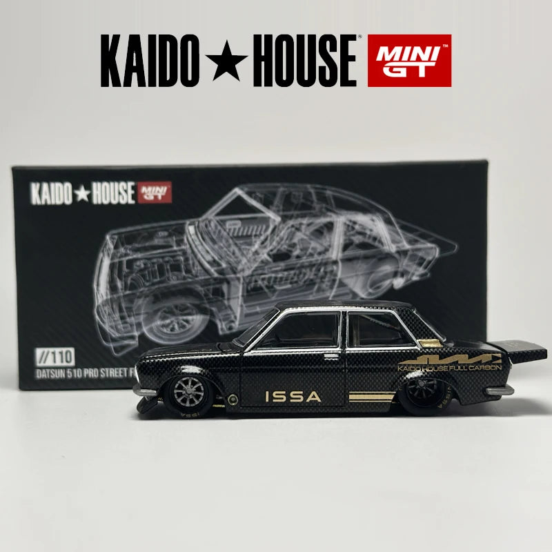 Kaido House MINI GT Datsun 510 Pro Street Full Carbon V1 1:64 Diecast