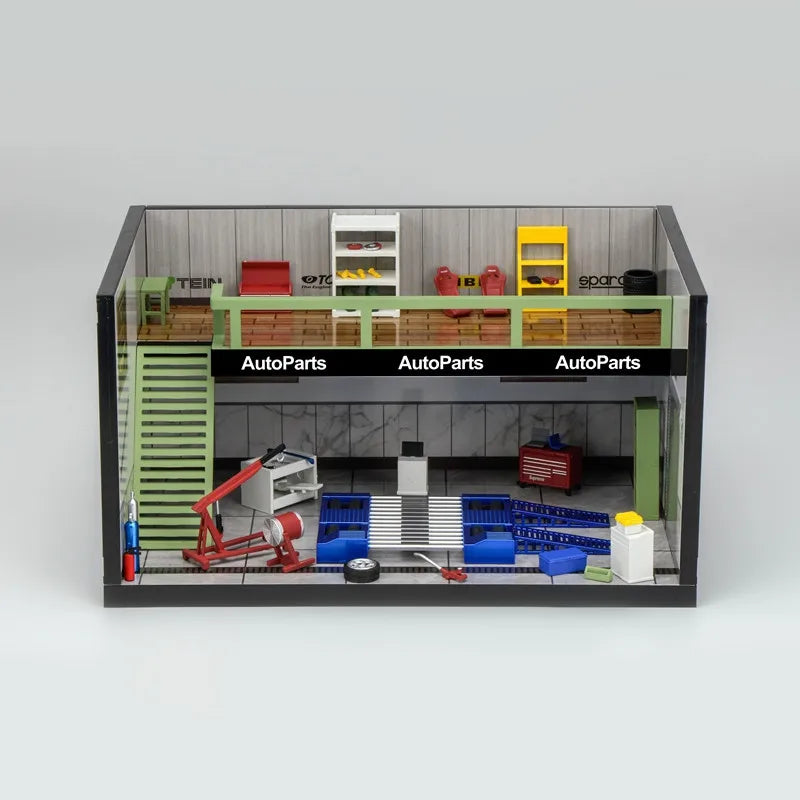 MH Repair Garage Diorama 1:64 Display