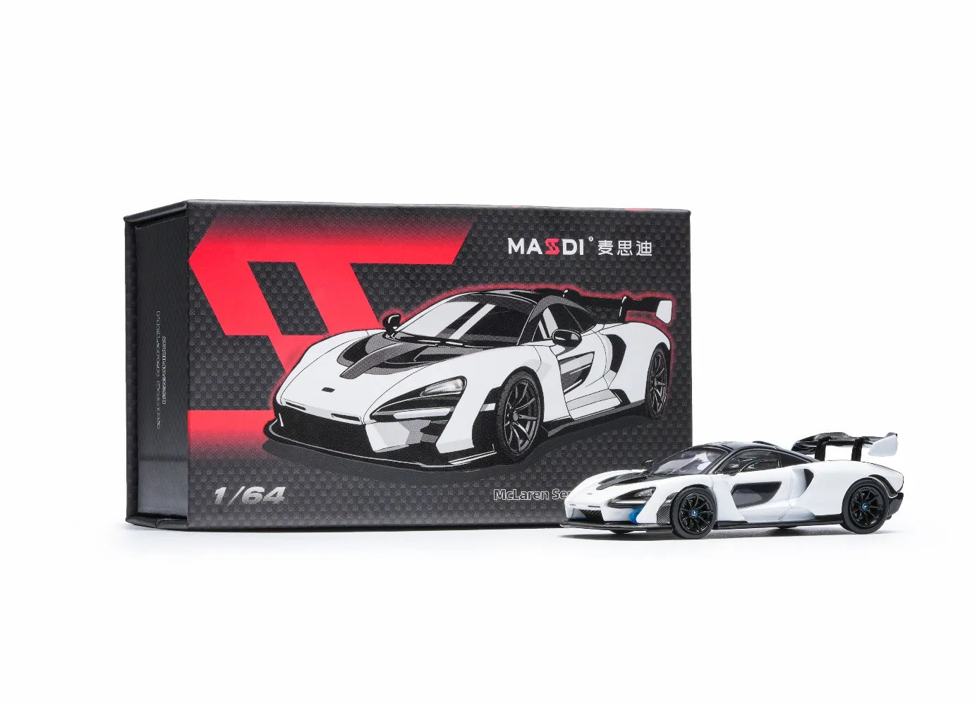 McLaren Senna GT-R White Hobby Masdi 1:64 Diecast