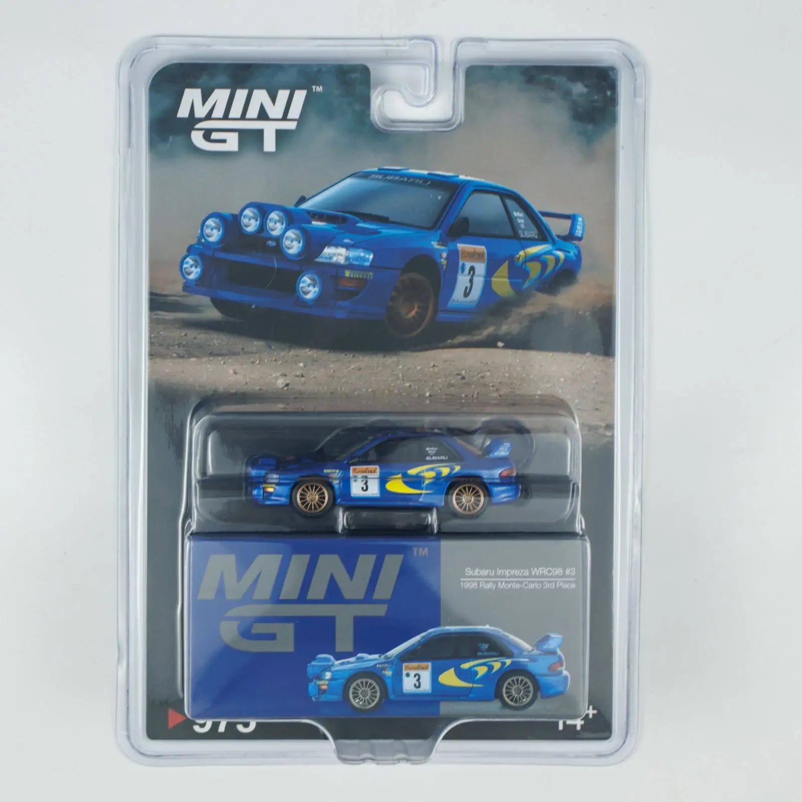 MINI GT Subaru Impreza WRC98 Rally Racing 1:64 Diecast