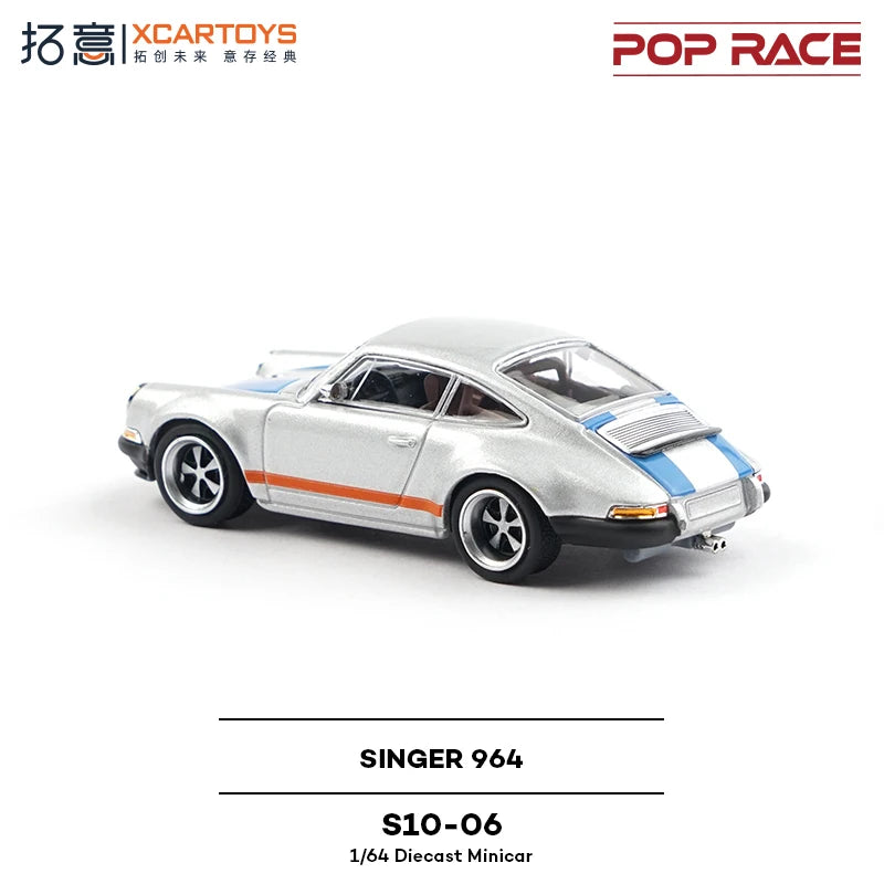 Pop Race XCARTOYS Singer 964 1 64 Metal Plastic Parts S10 1:64 Diecast