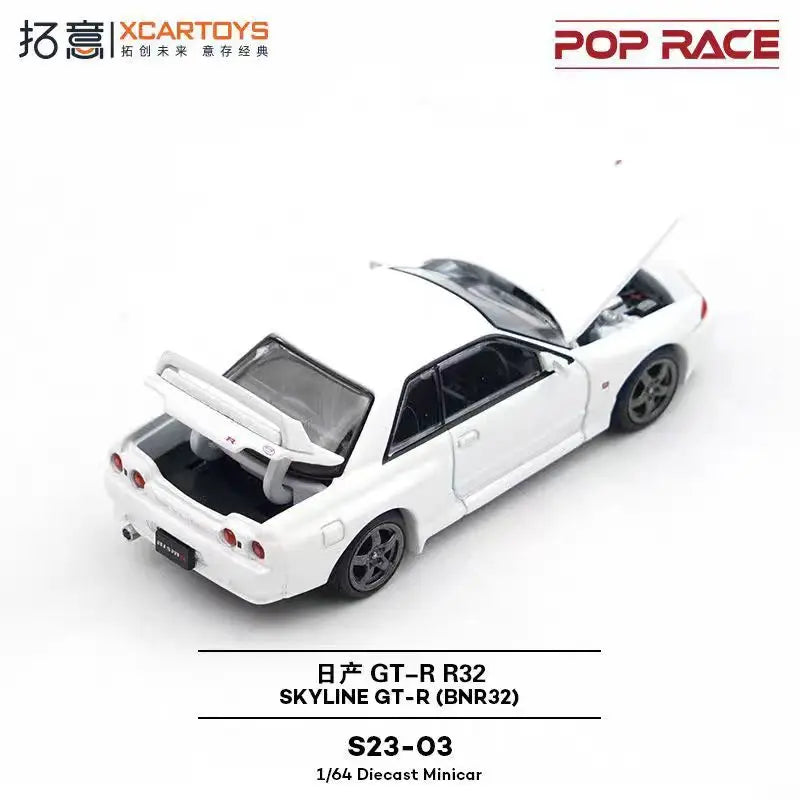 Pop Race XCARTOYS Skyline GT-R Bnr32 1 64 Metal Plastic 1:64 Diecast