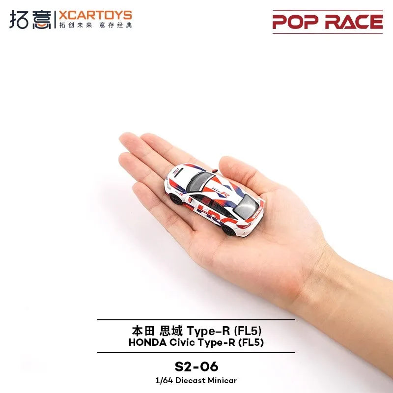 XCARTOYS Pop Race Civic Type R Fl5 7 2:64 Diecast