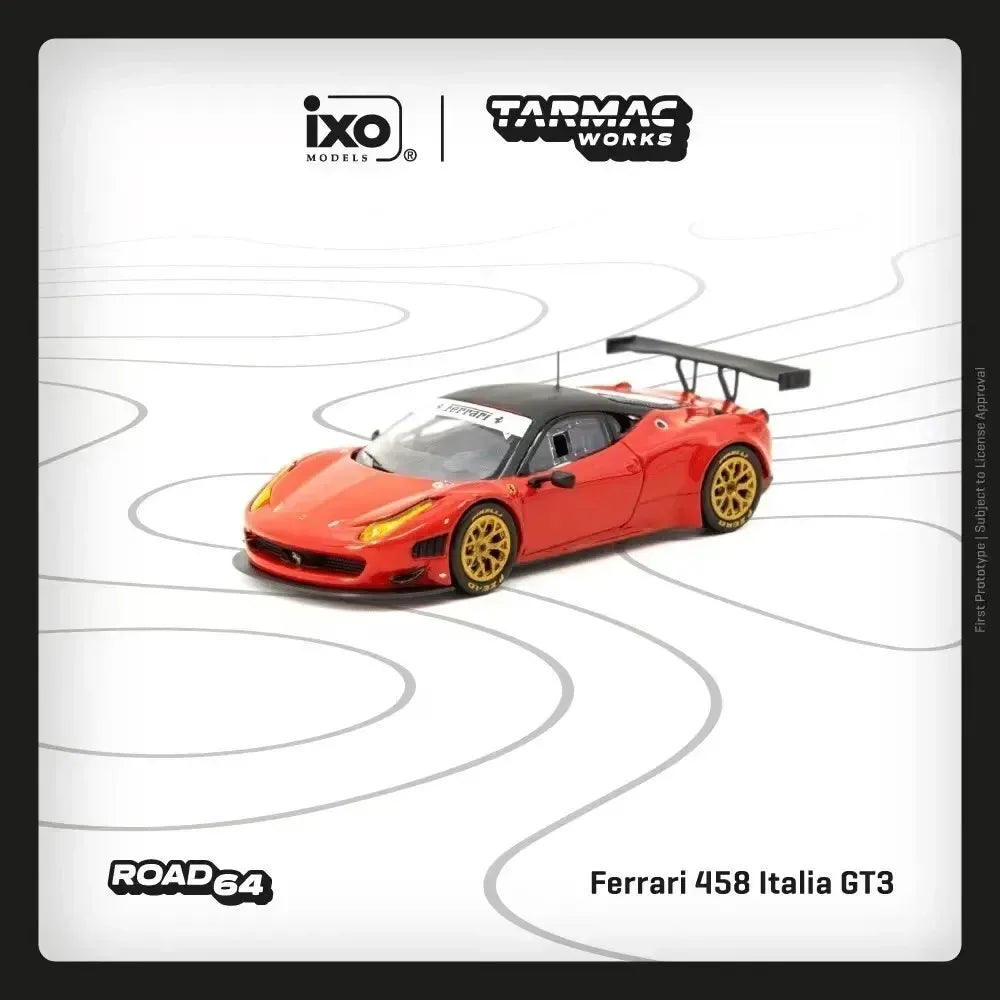 Tarmac Works Ferrari 458 Italia GT3 Red 1:64 Diecast