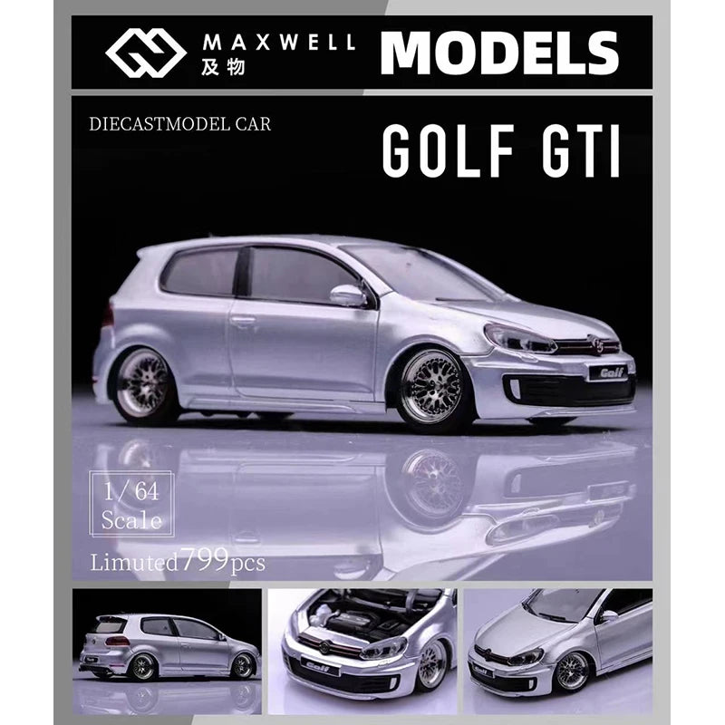 Volkswagen Golf GTI MK6 VI VAG BBS Maxwell 1:64 Scale Diecast Model Car
