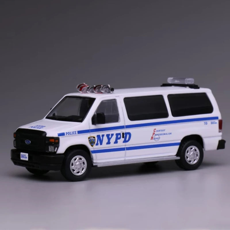 Ford E-350 Van NYPD 596 1:64 Diecast