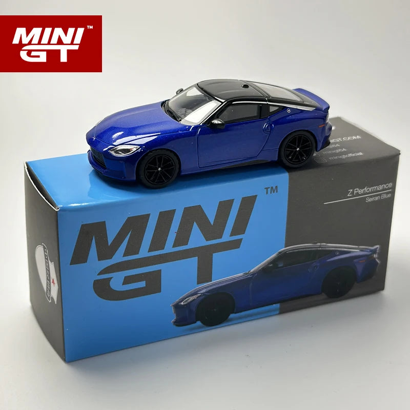 MINI GT 1 64 Z Blue 453 1:64 Diecast