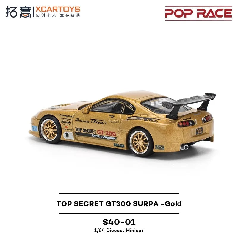 Pop Race XCARTOYS GT300 Supra 1 64 Metal Plastic Parts S40 1:64 Diecast