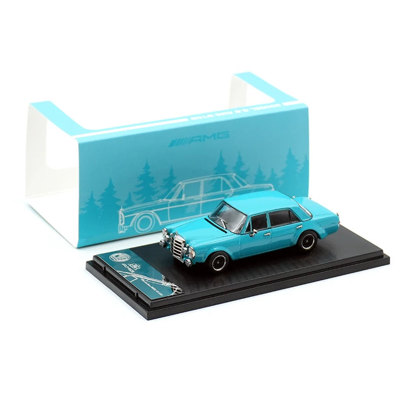 Liberty64 Mercedes-Benz 300 SEL 6.3 Blue Pig 1:64 Diecast