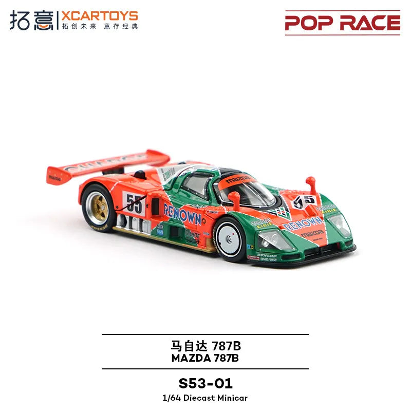 Pop Race Mazda 787B 1991 Le Mans Champion 1:64 Diecast