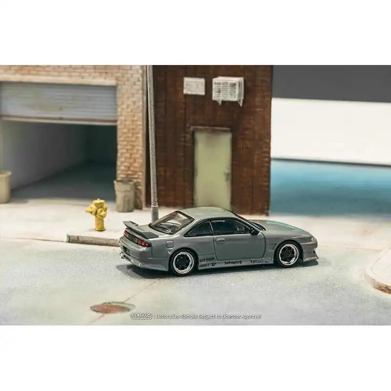 Tarmac Works Nissan VERTEX Silvia S14 Grey 1:64 Diecast