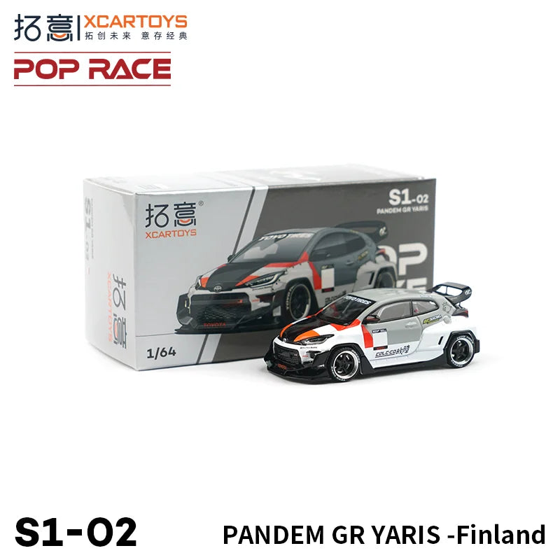 Pop Race XCARTOYS GR Yaris Custom Type 08 1 64 Metal 1:64 Diecast