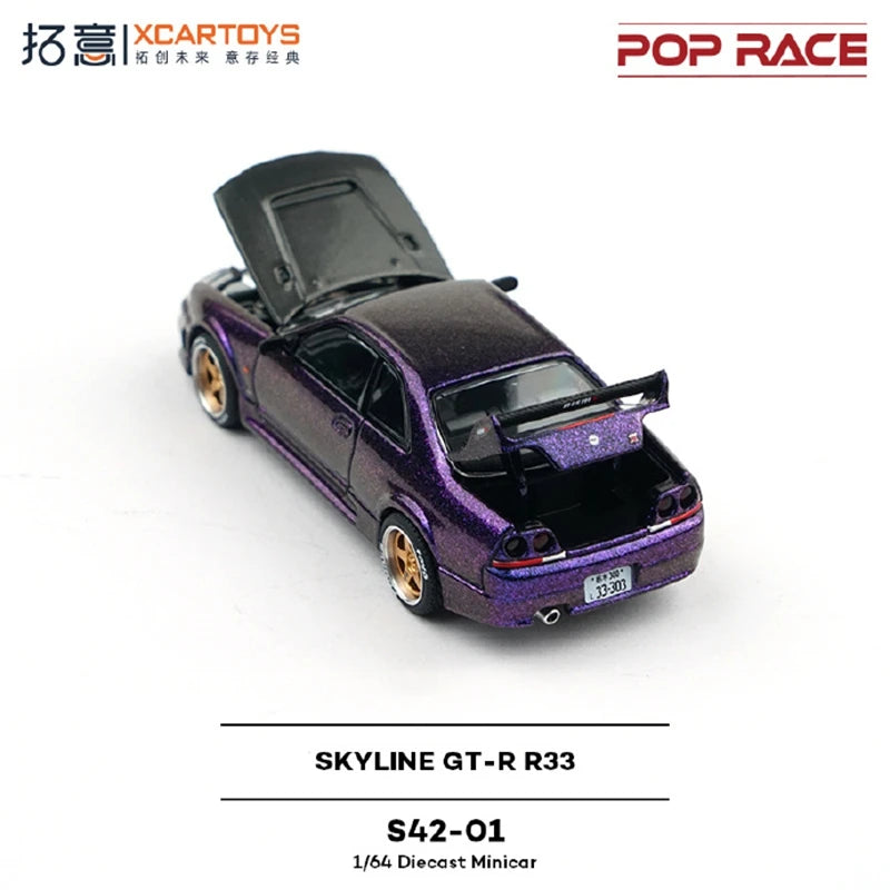 XCARTOYS GT-R GT-R R33 1 64 Metal Plastic Parts 1:64 Diecast