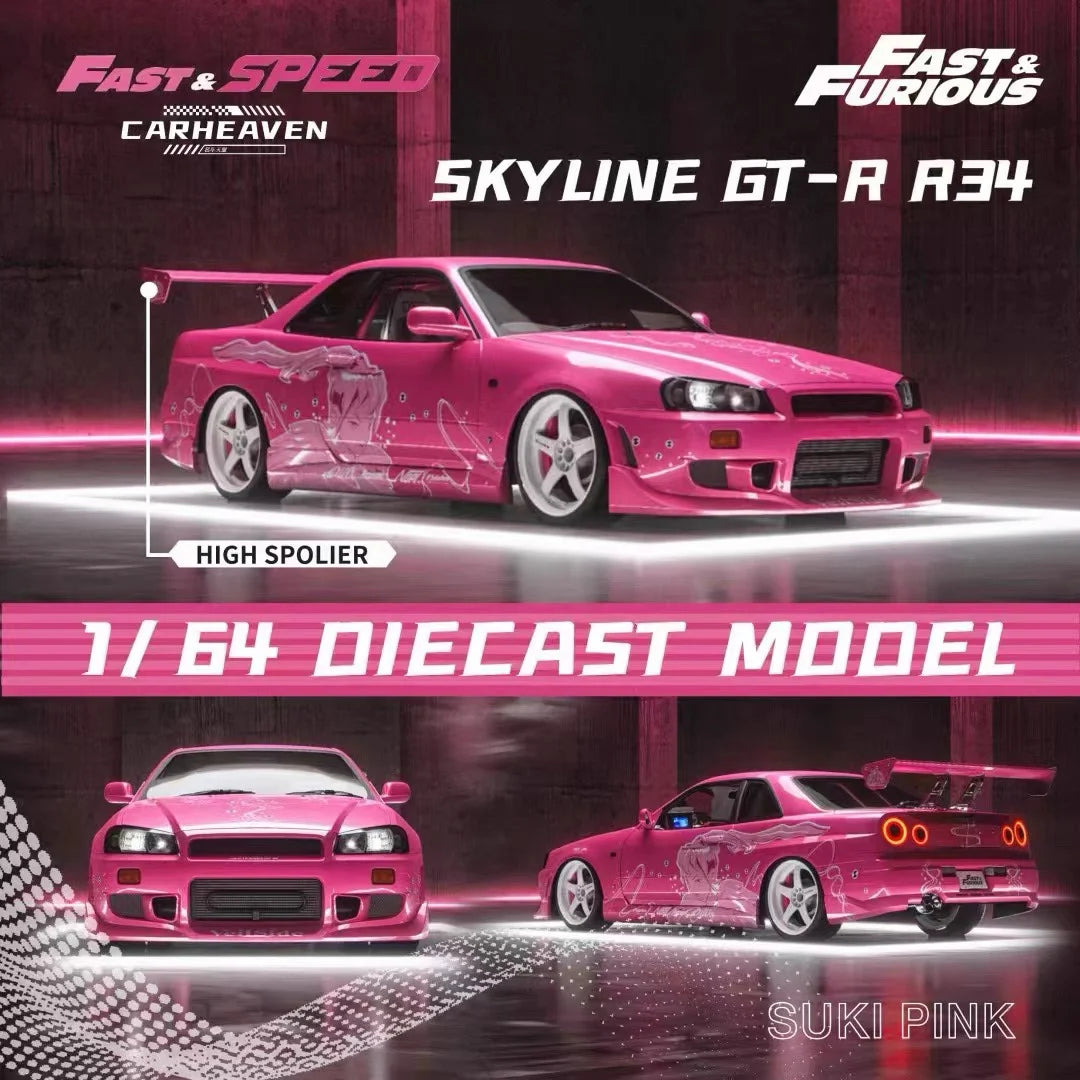 Fast Speed Fs Skyline GT-R R34 Z Tune 1 1:64 Diecast