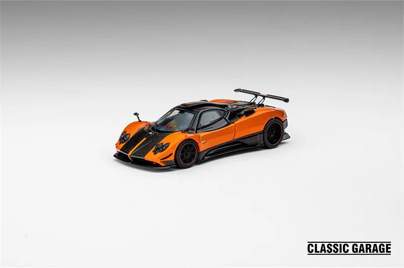 Presale Classic Garage 1 64 Zonda Cinque Metal Red Orange 1:64 Diecast