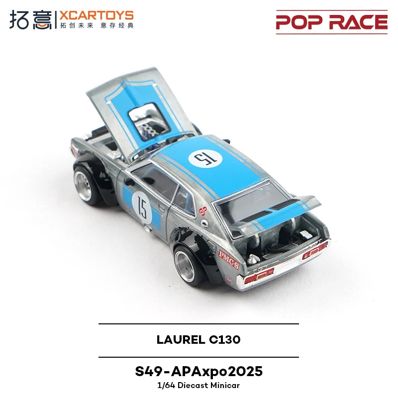 Pop Race XCARTOYS Laurel C130 1 64 Metal Plastic Parts S49 1:64 Diecast