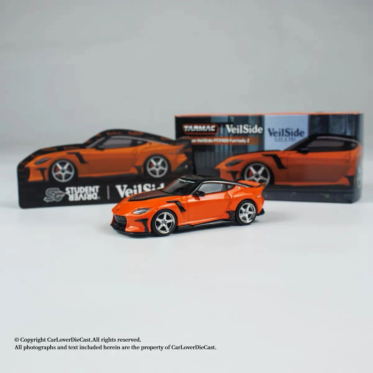 Tw 1 64 Nissan Veilside Ffz400 Fairlady Z Orange Tarmac 1:64 Diecast