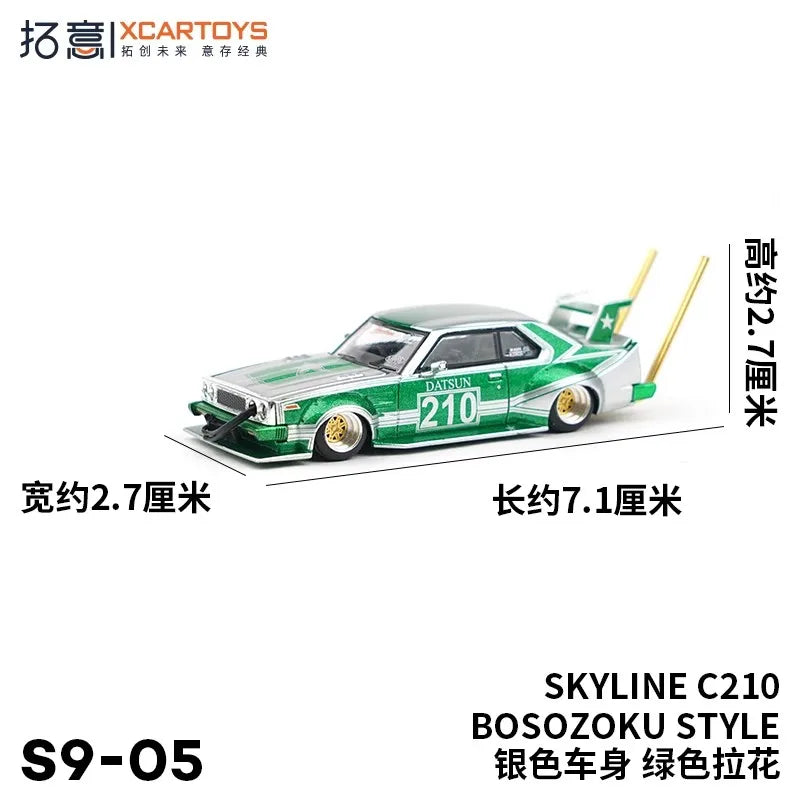 Pop Race XCARTOYS Skyline C210 1 64 Metal Plastic Parts S9 1:64 Diecast
