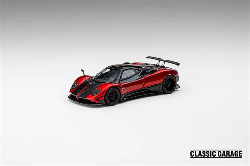 Presale Classic Garage 1 64 Zonda Cinque Metal Red Orange 1:64 Diecast