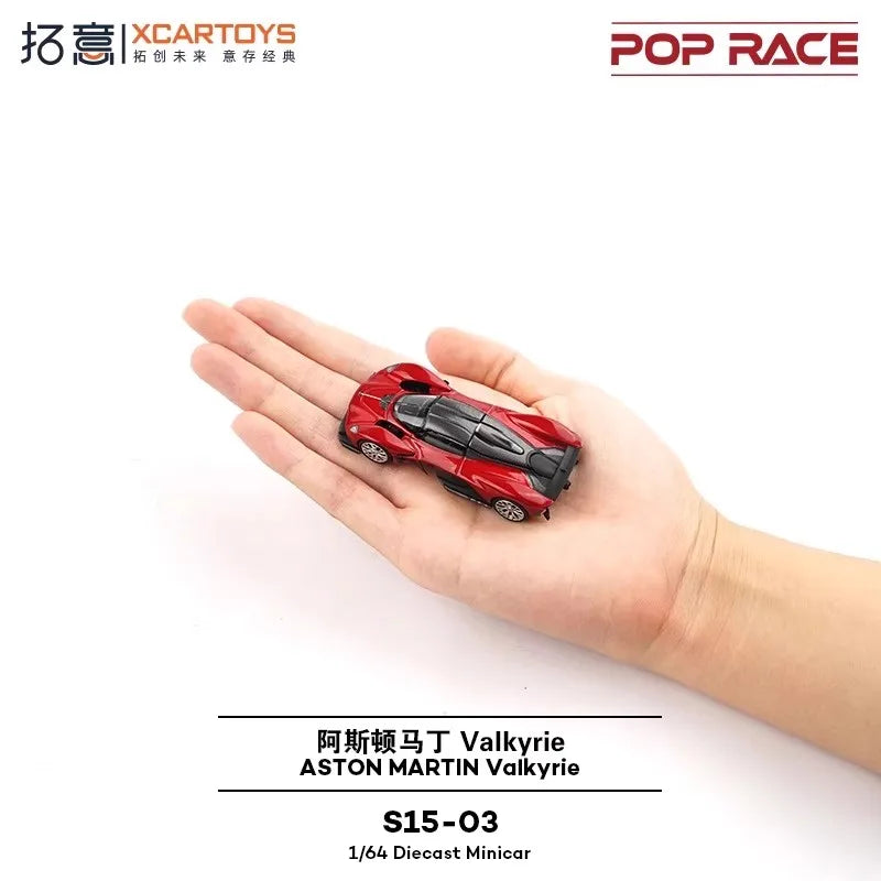 XCARTOYS Pop Race Valkyrie 1 64 Metal Plastic Parts S15 03 1:64 Diecast