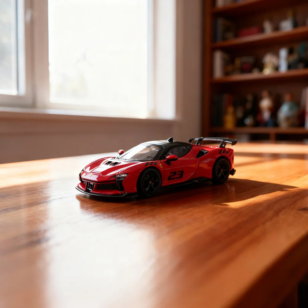 Ferrari SF90-Style Supercar 1:64 Diecast