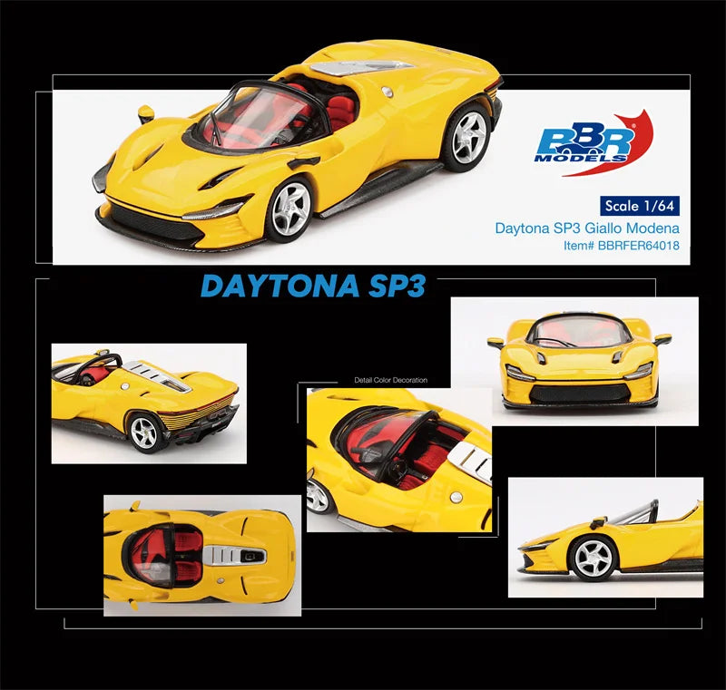 BBR 296 GTB / Daytona SP3 / 812 / MC12 1:64 Diecast