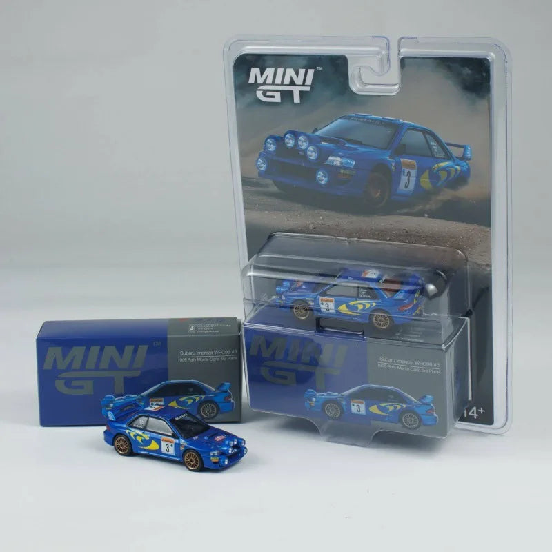MINI GT Subaru Impreza WRC98 Rally Racing 1:64 Diecast