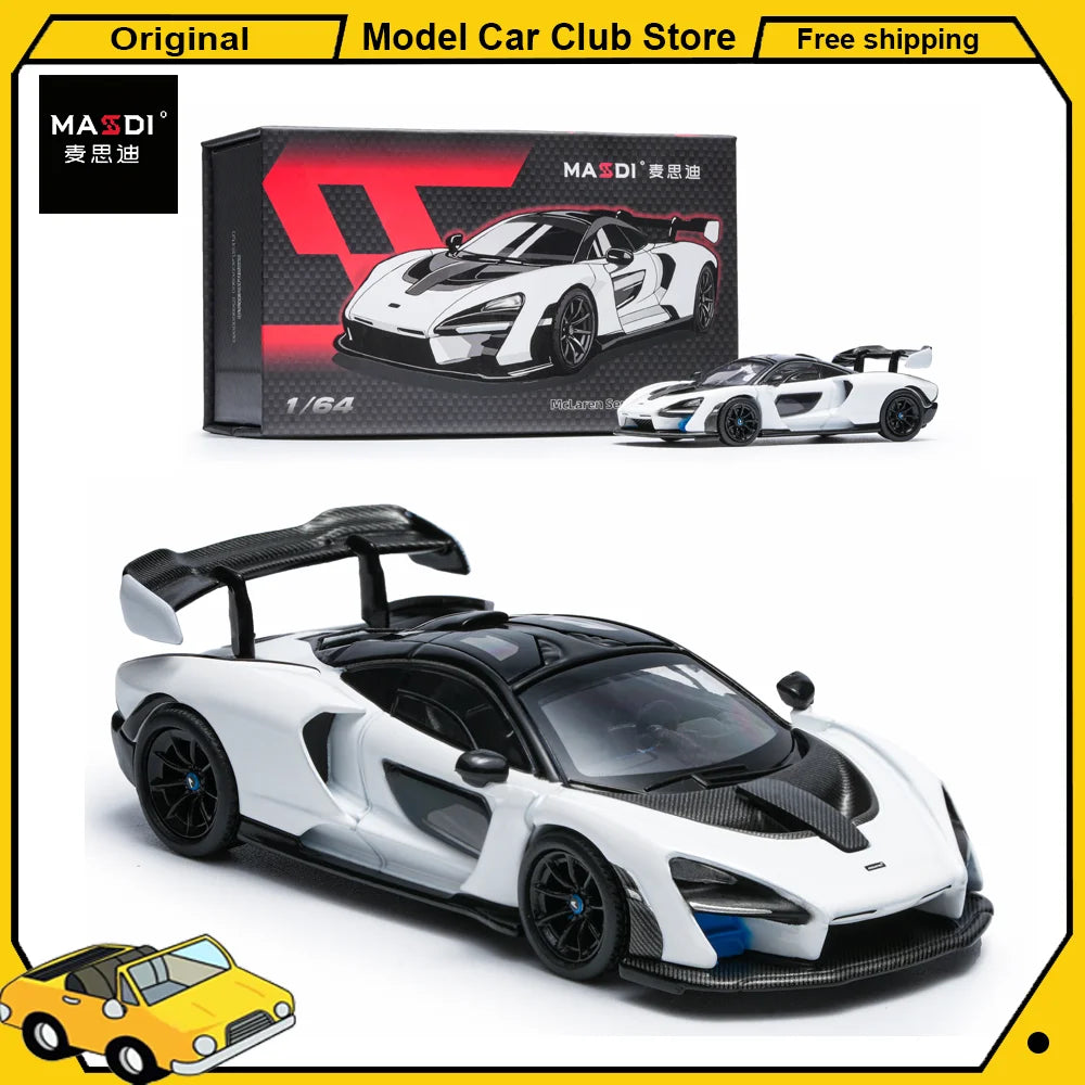 McLaren Senna GT-R White Hobby Masdi 1:64 Diecast