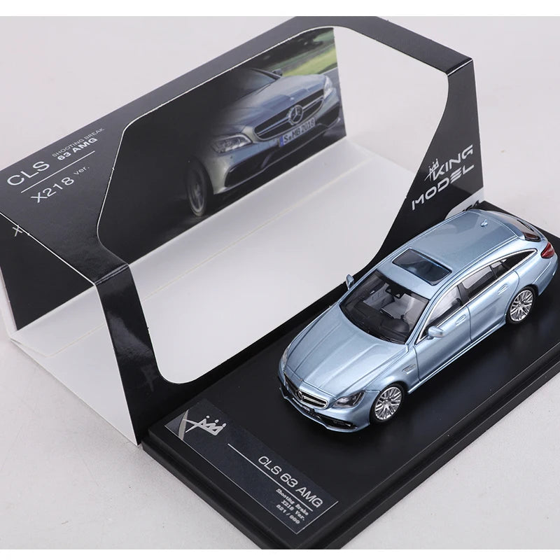 King 1 64 Cls63 Amg Gray Blue Green Limited Edition 1:64 Diecast