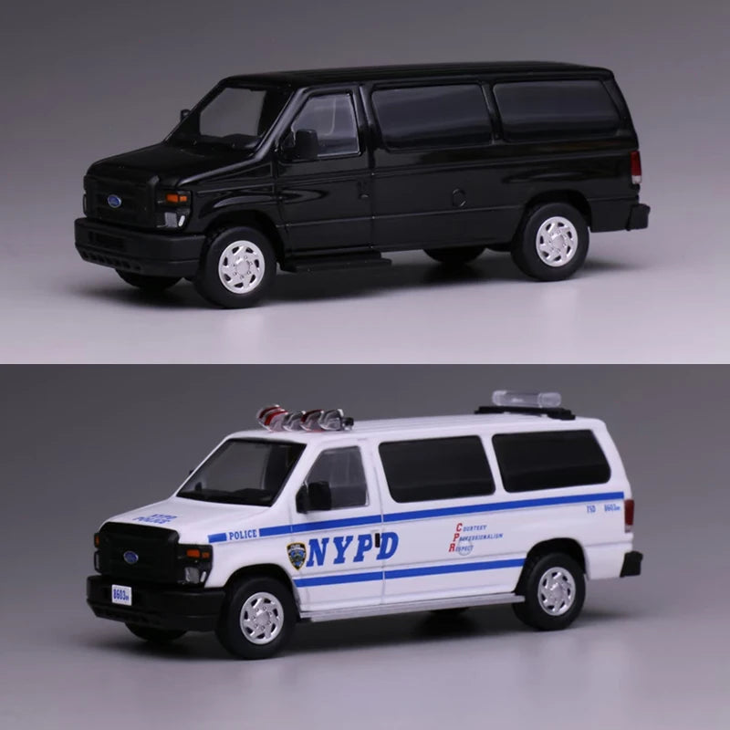 Ford E-350 Van NYPD 596 1:64 Diecast