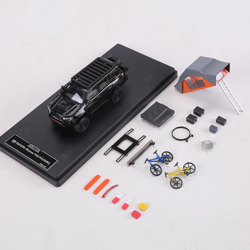 GCD 1 64 4runner Trd Pro N280 SUV Heavily Modification 1:64 Diecast