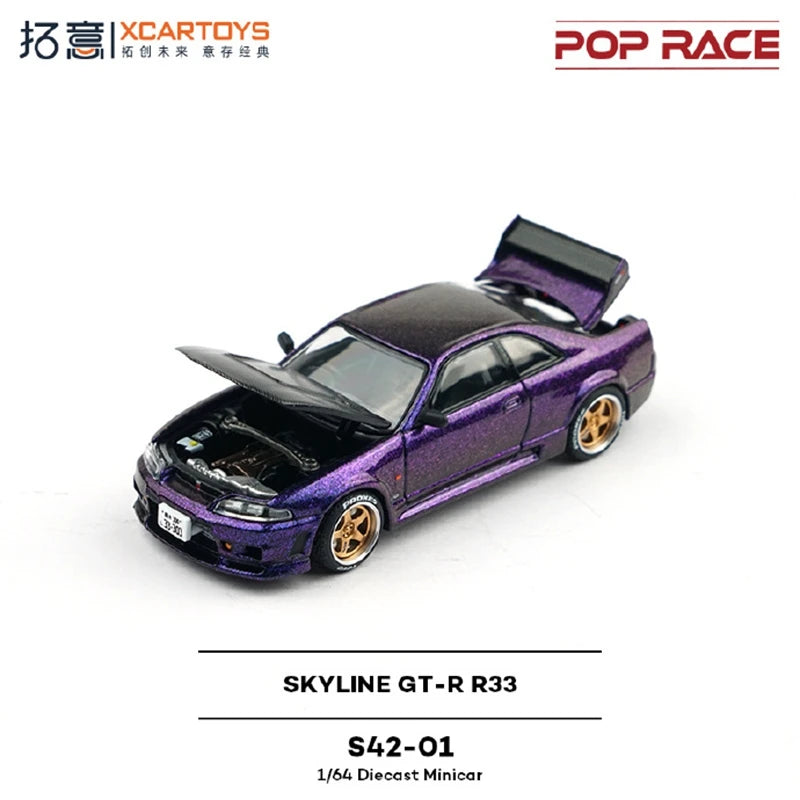XCARTOYS GT-R GT-R R33 1 64 Metal Plastic Parts 1:64 Diecast