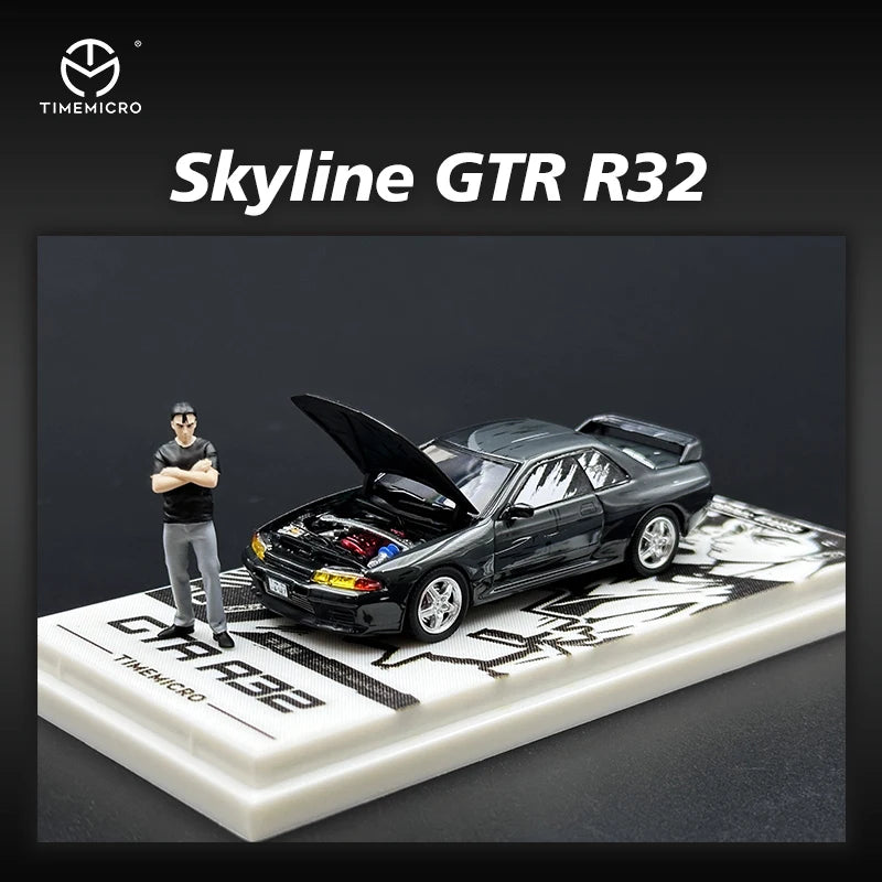 Nissan Skyline GT-R R32 Caricature Time Micro 1:64 Diecast