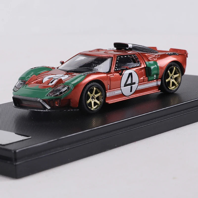 Rm 1 64 Gt40 Racing Openable Magnetic Engine 1:64 Diecast