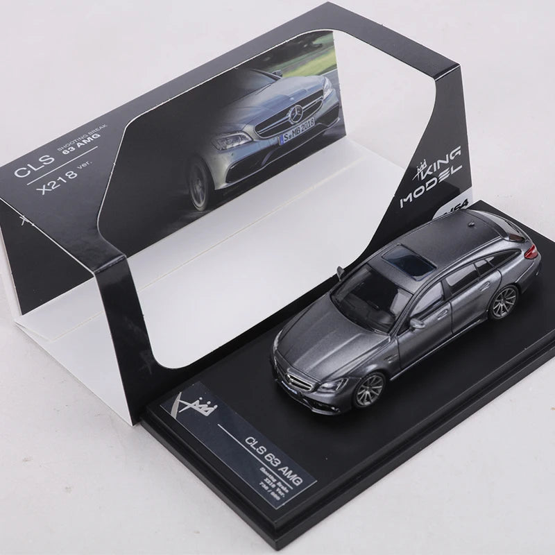 King 1 64 Cls63 Amg Gray Blue Green Limited Edition 1:64 Diecast