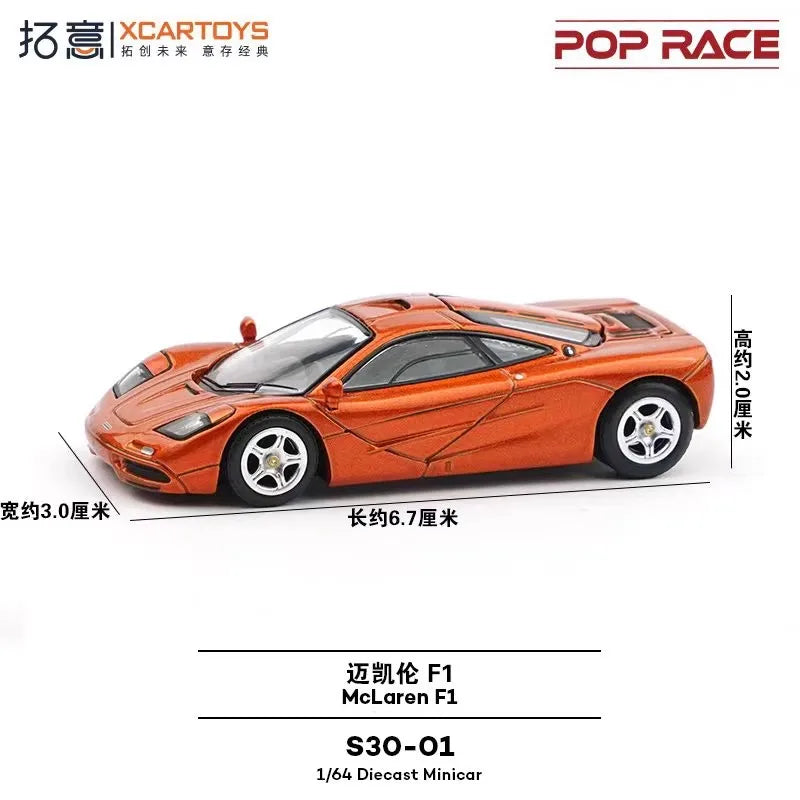 Pop Race XCARTOYS F1 1 64 Metal Plastic Parts S30 01 1:64 Diecast