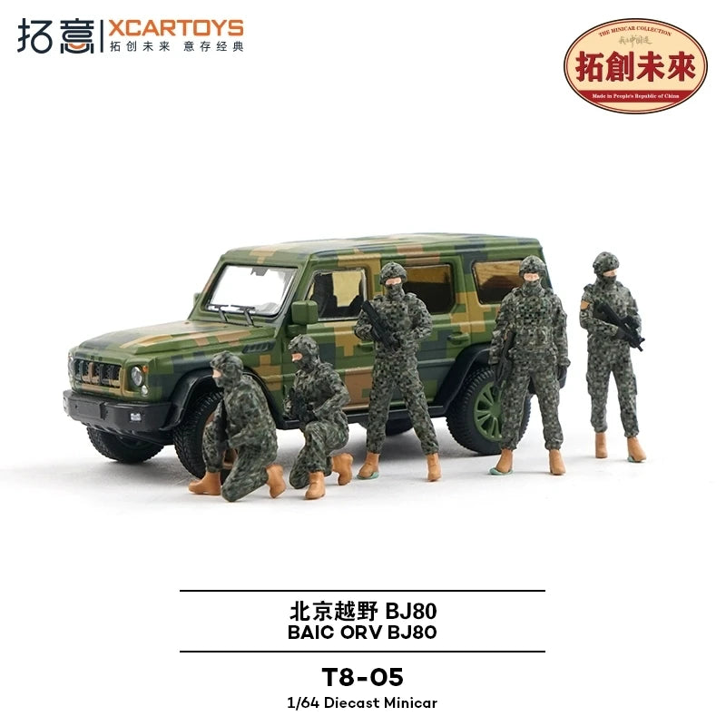 XCARTOYS Bj80 Orv with Figures 1 64 Metal Plastic Parts 1:64 Diecast
