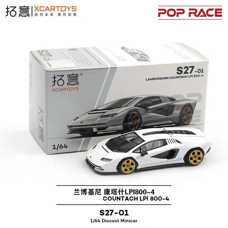 XCARTOYS Pop Race Countach Lpi 800 4 7 6:64 Diecast