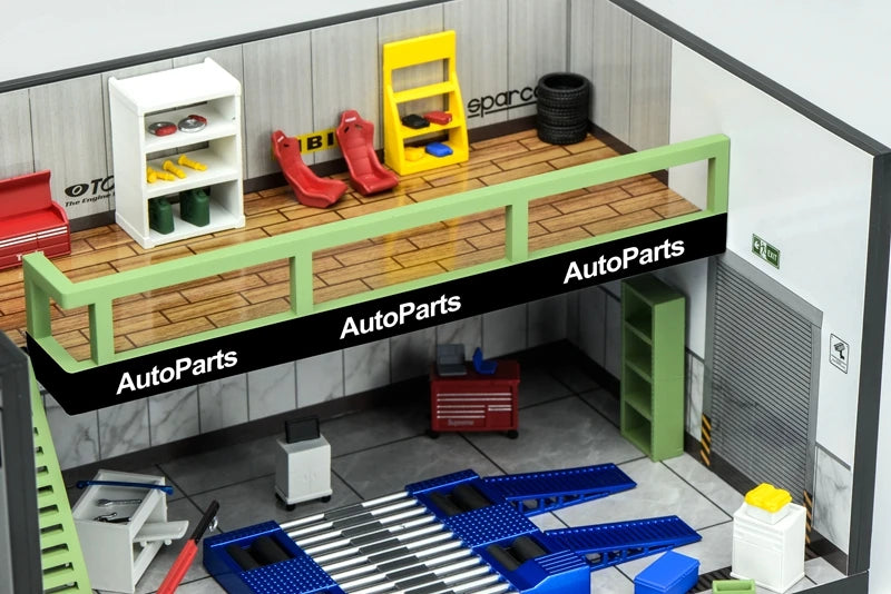 MH Repair Garage Diorama 1:64 Display