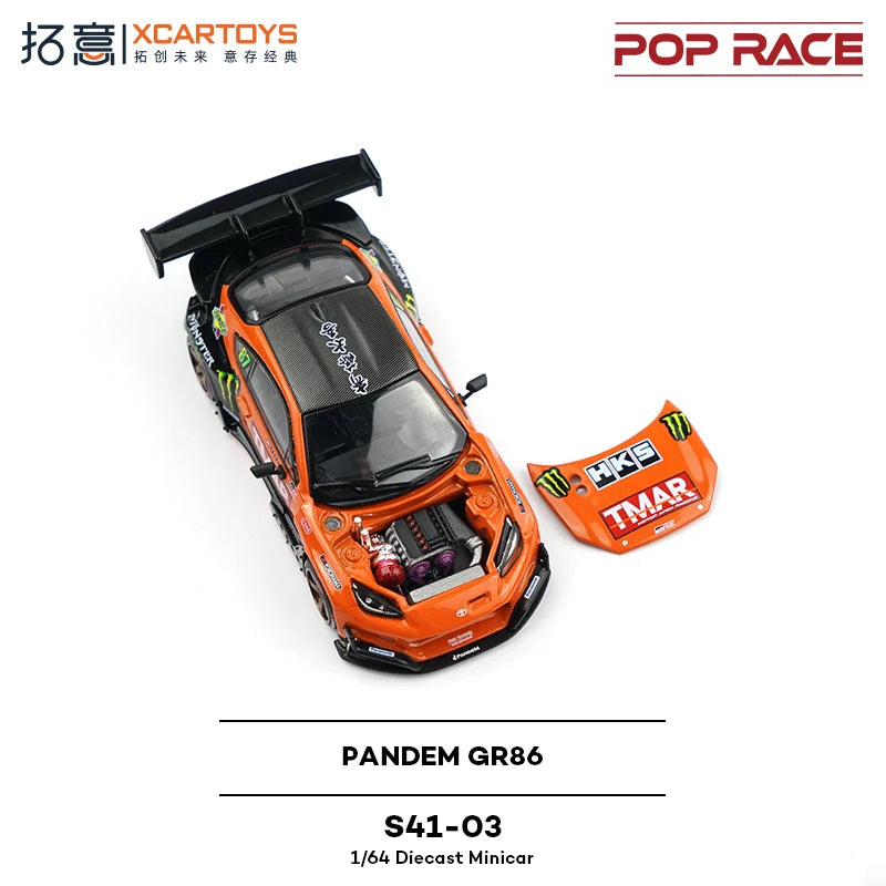 Pop Race Pandem GR 86 GR 86 1 64 Metal Plastic Parts 1:64 Diecast
