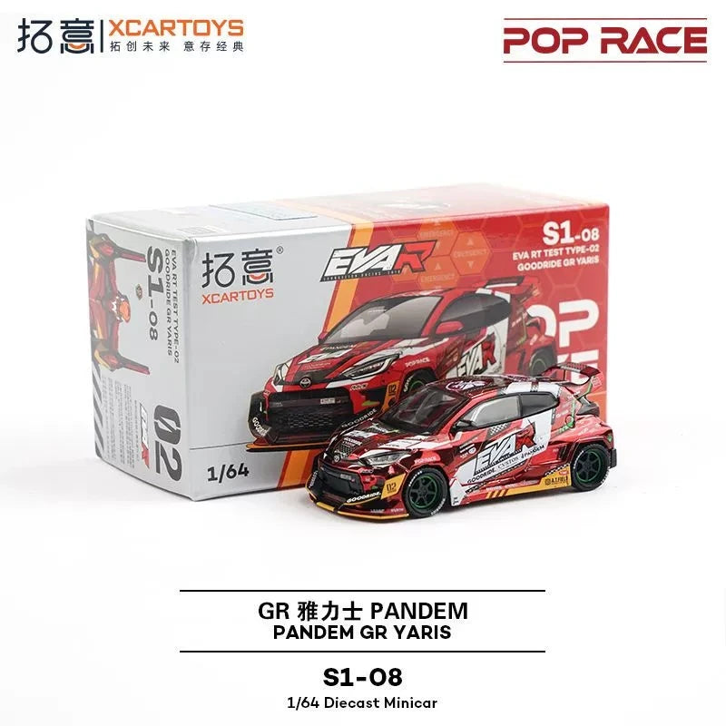 Pop Race XCARTOYS GR Pandem GR Yaris 1 64 Metal Plastic 1:64 Diecast