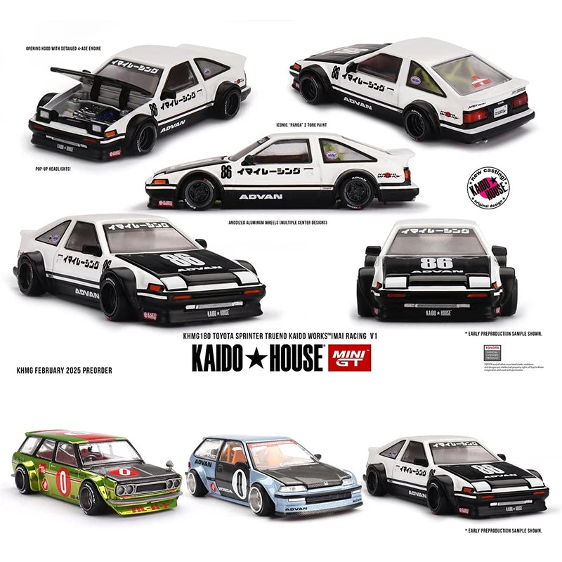 Kaido House Toyota Sprinter Trueno AE86 IMAI Racing V1 1:64 Diecast