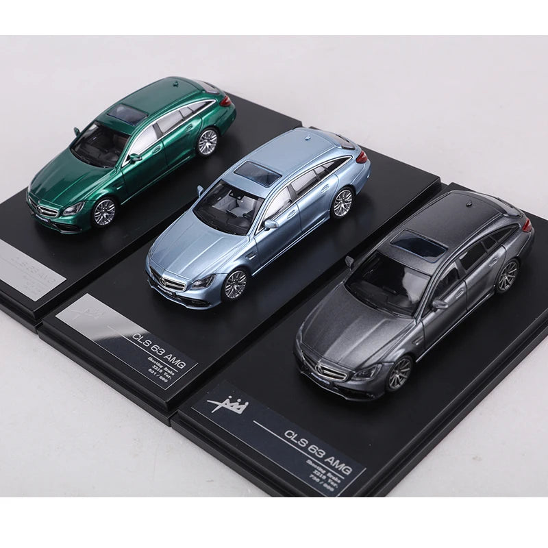 King 1 64 Cls63 Amg Gray Blue Green Limited Edition 1:64 Diecast